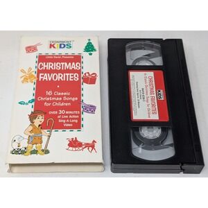 Cedarmont Kids Christmas Favorites VHS Tape Sing Along Songs Children VTG Music